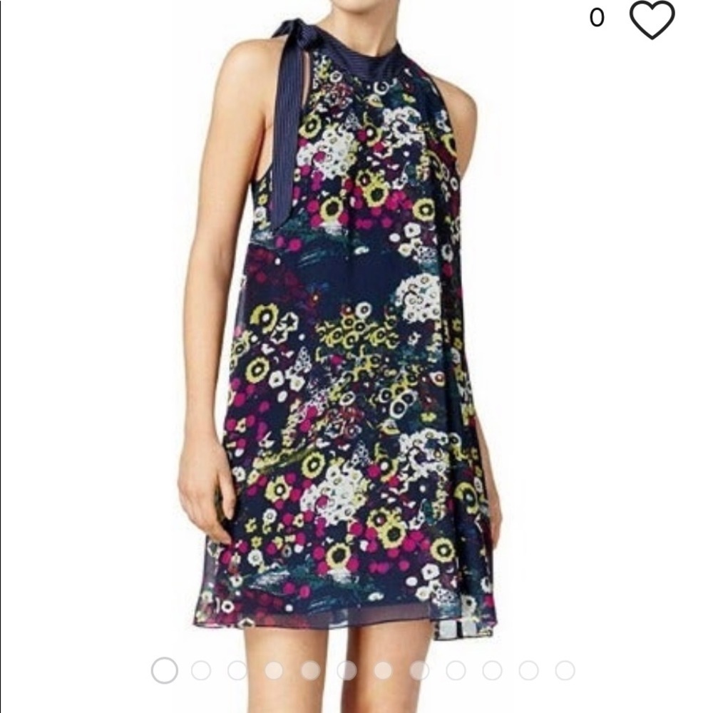 RACHEL Rachel Roy Dress Sz Large floral halter tie